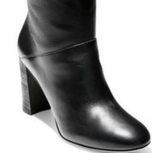 Cole Haan Glenda Leather Knee High Boot Size 6B-Black